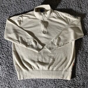 Stitch Golf Sweater Mens XL Wembley Italian Luxe Merino Pullover Casual